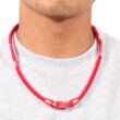 Phiten Rakuwa X50 nyaklánc piros 45 cm