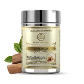 Khadi Natural Ayurvédikus Szantálfa arcpakolás 50 g		 Khadi Natural Ayurvédikus Szantálfa arcpakolás 50 g