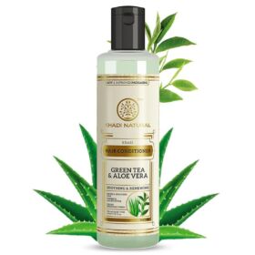 Khadi Natural Ayurvédikus Zöldtea & Aloe vera Hajkondicionáló 210 ml Khadi Natural Ayurvédikus Zöldtea & Aloe vera Hajkondicionáló 210 ml