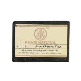Khadi Natural Neem Charcoal Ayurvédikus Indiai orgona szappan szénporral 125 g