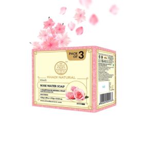 Khadi Natural Ayurvédikus Rózsavíz szappan csomag 3x125 g Khadi Natural Ayurvédikus Rózsavíz szappan csomag 3x125 g