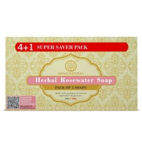 Khadi Natural Rosewater Ayurvédikus Rózsavizes szappan csomag 5x125 g