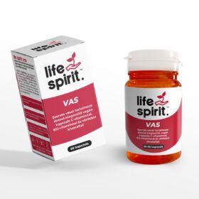 Life Spirit Szerves Vas kapszula C-vitaminnal B12-vitaminnal és Vörösbor kivonattal 60 db