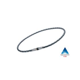 Phiten Rakuwa X50 High-End III. titán nyaklánc szürke-fekete 50 cm