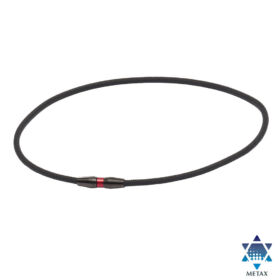 Phiten Rakuwa Metax Extreme standard nyaklánc fekete/piros 50 cm