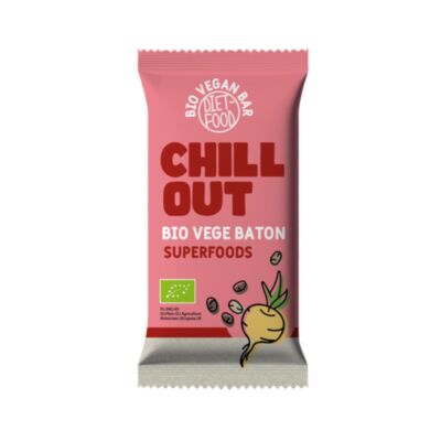 Diet Food Bio Vegan Bar Chill out gyümölcs szelet szuperélelmiszerekkel 35 g
