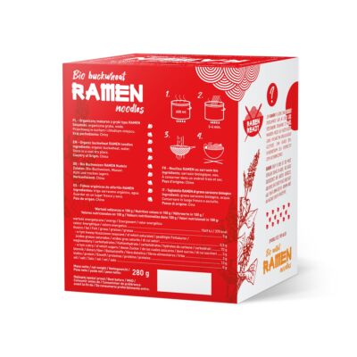 RAMEN tészta bio hajdinából