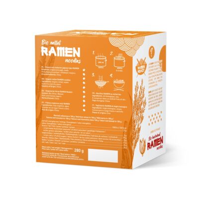 RAMEN tészta bio kölesből