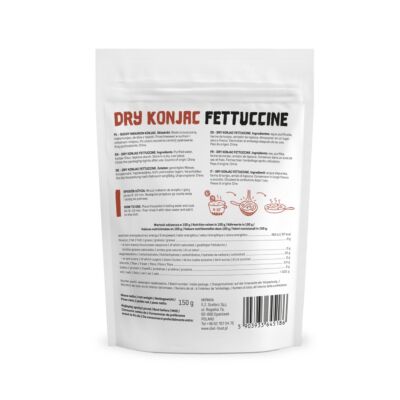 Diet Food Száraz Shirataki Gluténmentes Konjac tészta Fettuccine 150 g