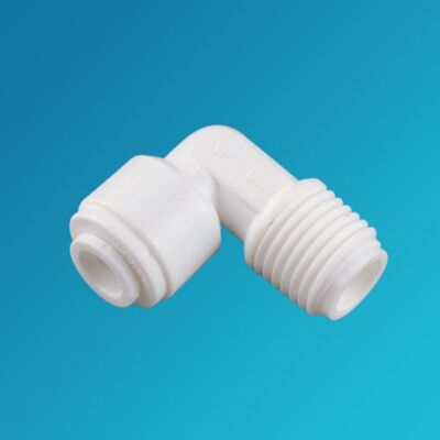 Geyser külsőmenetes "L" könyök bekötő-idom 1/4" cső x 1/4" menet - ME0404