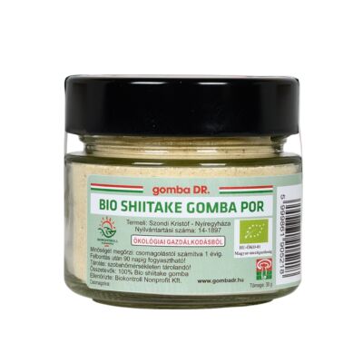 Gomba DR. Kistermelői őrölt BIO Shiitake gomba por 30 g
