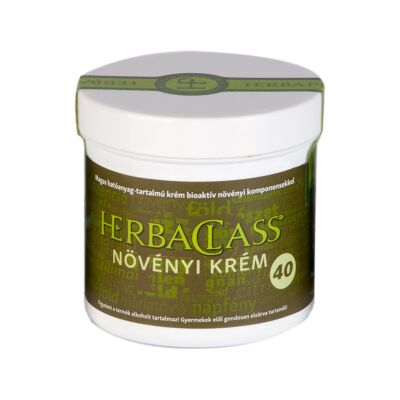HerbaClass &amp;quot;40&amp;quot; növényi krém: kender-, máriatövis-, len-, és fűszerköménnyel