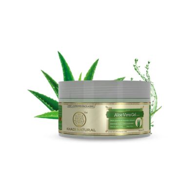 Khadi Natural Ayurvédikus Aloe vera Arcmasszírozó Gél Édesgyökérrel és Uborka kivonattal 200 g 