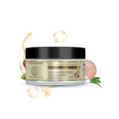 Khadi Natural Ayurvédikus Anti-Blemish arckrém pigmentfoltokra 50 g