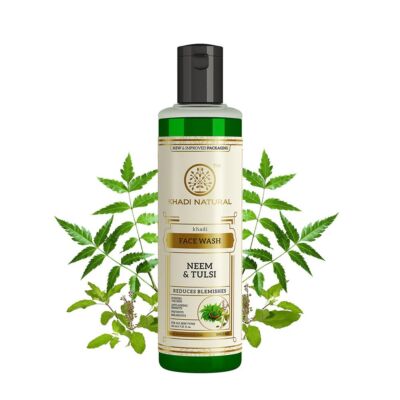 Khadi Natural Ayurvédikus Neem & Bazsalikom Arclemosó 210 ml