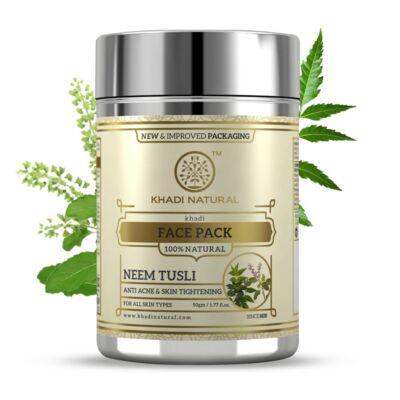 Khadi Natural Ayurvédikus Neem &amp; Bazsalikom Arcpakolás 50 g