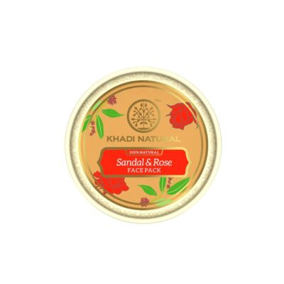 Khadi Natural Szantálfa &amp;amp; Rózsa Arcpakolás 100 g