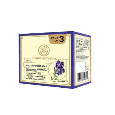Khadi Natural Ayurvédikus Pure Levendula szappan csomag 3x125 g