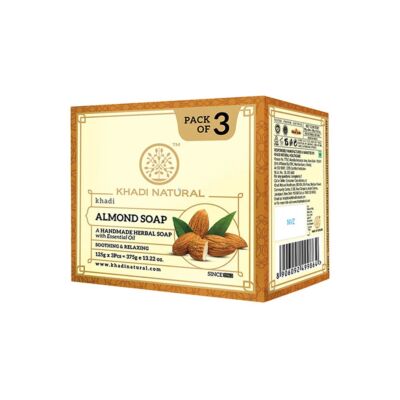 Khadi Natural Ayurvédikus Mandula szappan csomag 3x125g