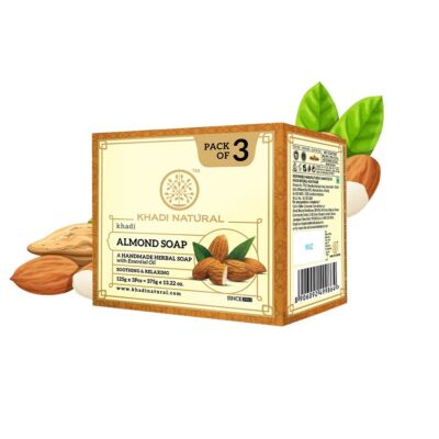 Khadi Natural Ayurvédikus Mandula szappan csomag 3x125g
