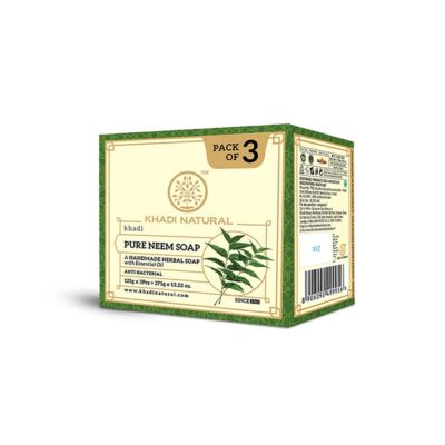 Khadi Natural Ayurvédikus Pure Neem szappan csomag 3x125g