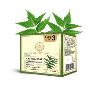 Khadi Natural Ayurvédikus Pure Neem szappan csomag 3x125g