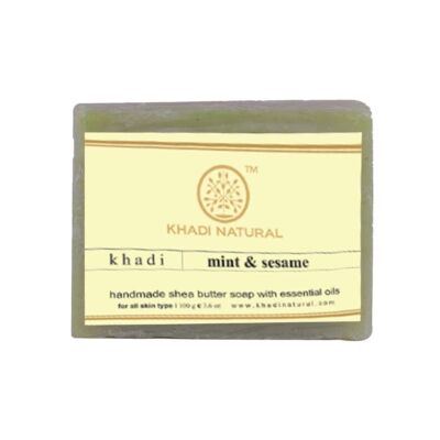 Khadi Natural Ayurvédikus Szezámmagos Menta Szappan 100 g 