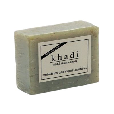 Khadi Natural Ayurvédikus Szezámmagos Menta Szappan 100 g 