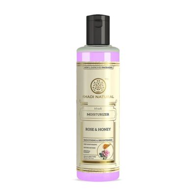Khadi Natural Moisturiser Ayurvédikus Természetes Rózsa - Méz hidratáló testápoló 210 ml (SLS, Paraben Free)