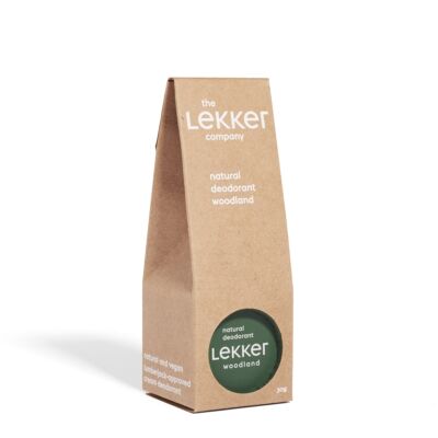 Lekker 100% növényi krémdezodor erdei illattal 30 g