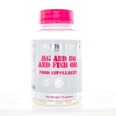 Marathontime Mg+B6 halolajban lágyzselatin kapszula 60 db