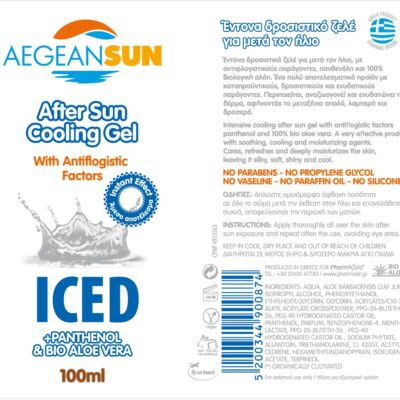 Pharmaid AegeanSun Napozás utáni hűsítő gél Iced 100 ml