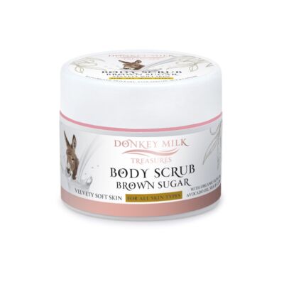 Pharmaid Donkey Milk Treasures Szamártejes testradír barna cukorral