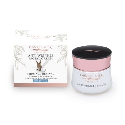 Szamártejes arckrém - ránctalanító 40+