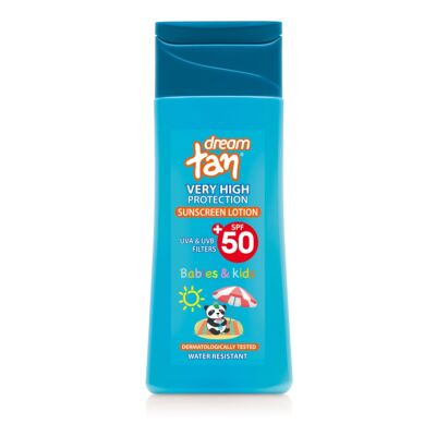 Pharmaid  Dream Tan kókuszos fényvédő naptej babáknak - gyerekeknek SPF 50' 200 ml
