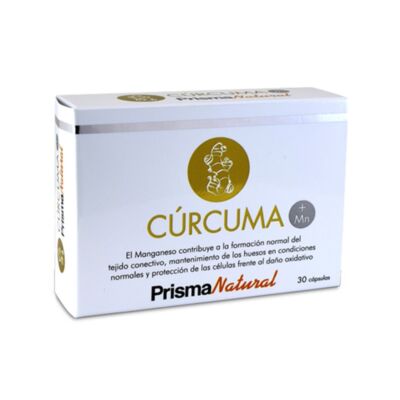 PrismaNatural Cúrcuma Kurkuma kivonat (95% kurkumin) + Mangán kapszula 30 db