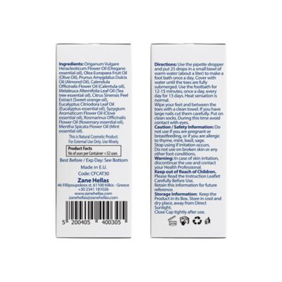 Zane Hellas oregánó olajos lábgomba elleni cseppek 30 ml