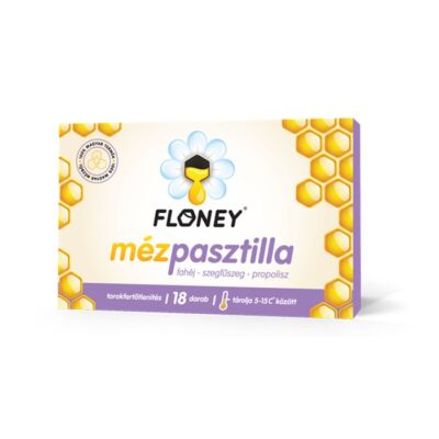 Floney mézpasztilla - fahéj - szegfűszeg - propolisz 18 db