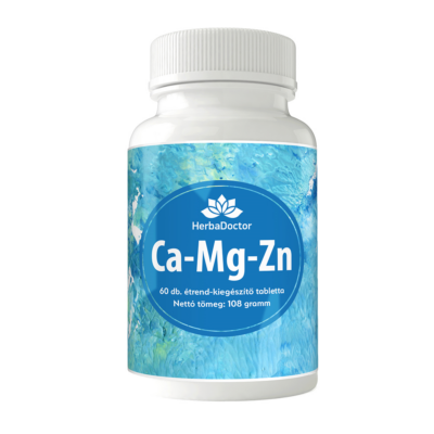 HerbaDoctor CA-MG-ZN (KALCIUM-MAGNÉZIUM-CINK) tabletta 60 db