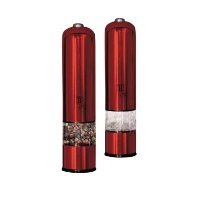 BerlingerHaus 2 részes elektromos só- és borsörlő - Metallic Line Burgundy Edition