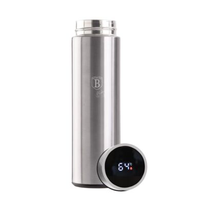 BerlingerHaus Ivópalack (termosz) LED-es hőfok kijelzővel 450 ml Black Silver Collection