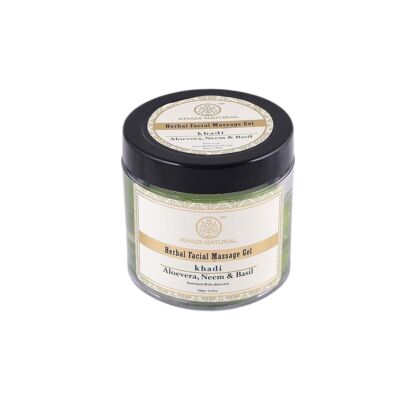 Khadi Natural Ayurvédikus Aloe vera, Neem & Bazsalikomolajos Arcmasszírozó Gél 100 g