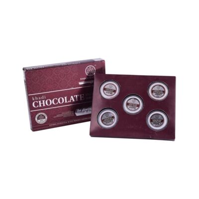 Khadi Natural Chocolate Ayurvédikus Csokoládés öregedésgátló mini arcápoló készlet 5 x 15 g