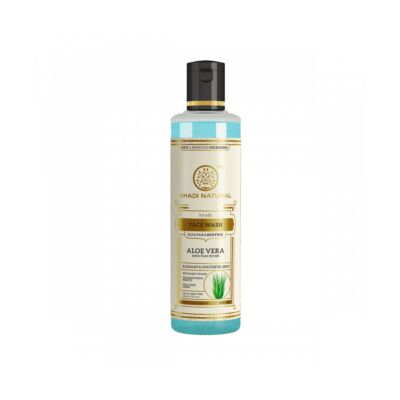 Khadi Natural Face Scrub Ayurvédikus Aloe Vera Bőrradír Hatású Arclemosó 210 ml (SLS, Paraben Free)