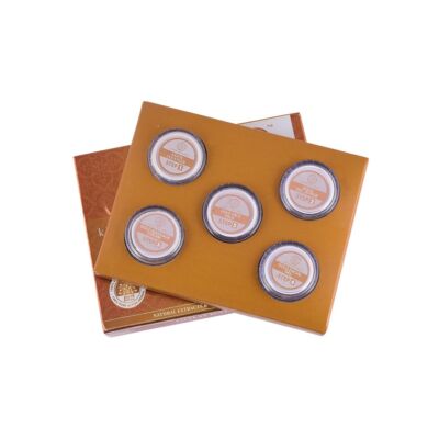 Khadi Natural Gold Radiance Arany ragyogás Ayurvédikus mini arcápoló készlet 5 x 15 g