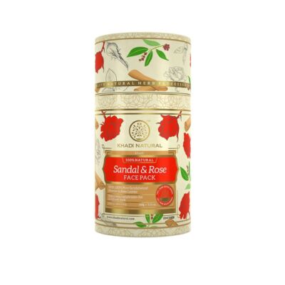 Khadi Natural Szantálfa &amp; Rózsa Arcpakolás 100 g