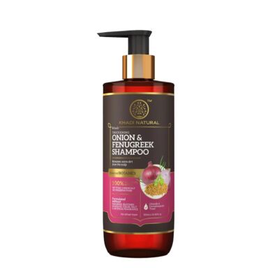 Khadi Natural Ayurvédikus Hagyma &amp; Görögszéna Hajsampon 310 ml