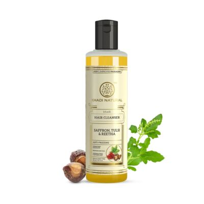 Khadi Natural Ayurvédikus Sáfrány & Bazsalikom Hajsampon 210 ml