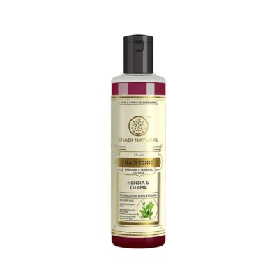 Khadi Natural Henna &amp; Kakukkfű Hajtonik 210 ml