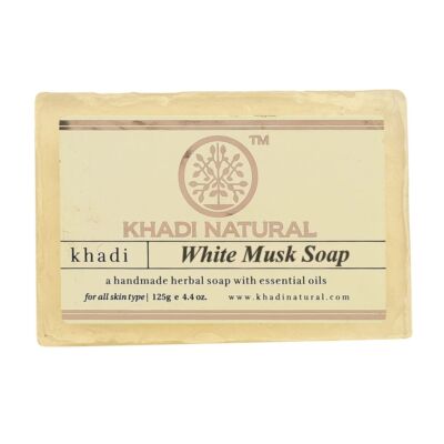 Khadi Natural White Musk Ayurvédikus Fehérpézsma Szappan 125 g